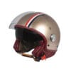 Casco Jet LM Oro Rosa Doppia Visiera