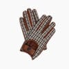 Guanto Driver Pepita Limited Edition cognac
