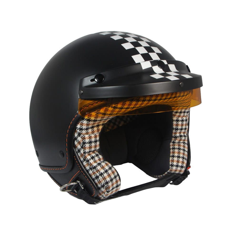 Casco Jet Black Pepita Nero Opaco