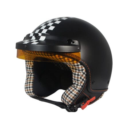 Casco Jet Black Pepita Nero Opaco