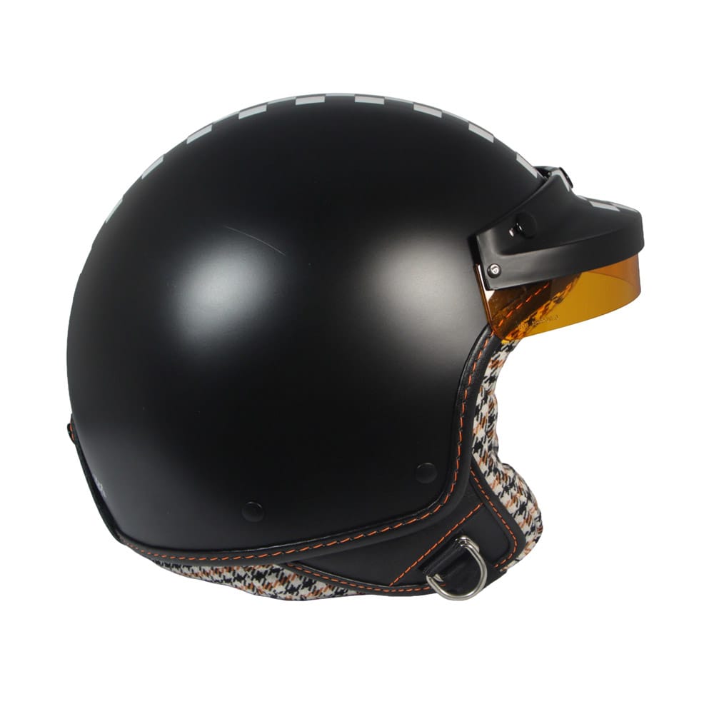 Casco Jet Black Pepita Nero Opaco