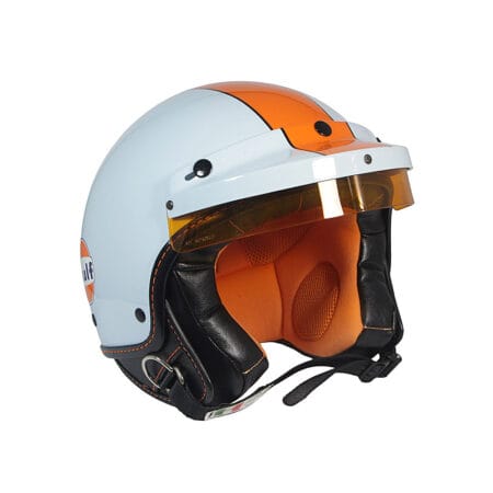 Casco Jet Gulf Light Blue Frontino