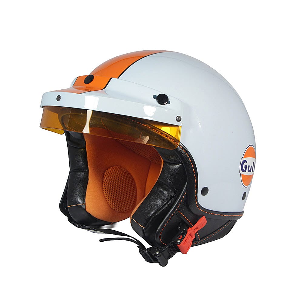 Casco Jet Gulf Light Blue Frontino
