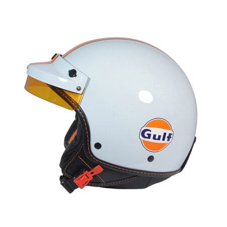 Casco Jet Gulf Light Blue Frontino