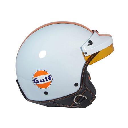 Casco Jet Gulf Light Blue Frontino
