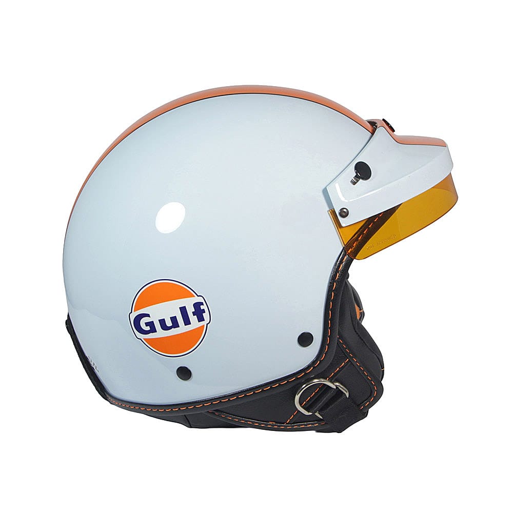 Casco Jet Gulf Light Blue Frontino