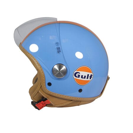 Casco Jet Istituzionale Gulf Azzurro Arancio