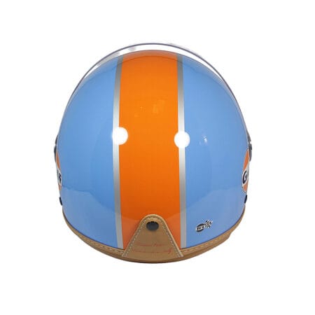 Casco Jet Istituzionale Gulf Azzurro Arancio