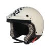 Casco Jet Pepita Avorio Frontino