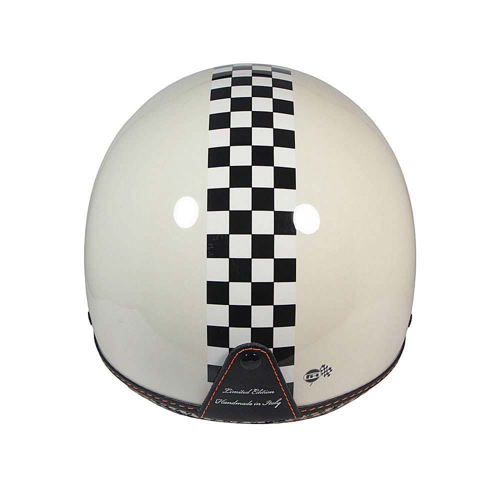 Casco Jet Pepita Avorio Frontino