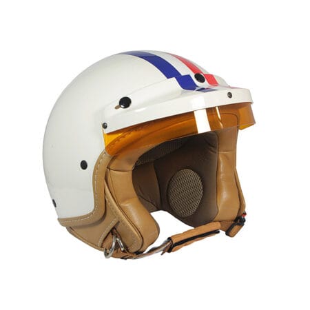 Casco Jet SMQ Avorio Frontino