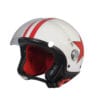 Casco Jet Stripe Red Star Bianco