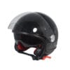 Casco Jet Little Bastard Nero Doppia Visiera