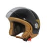 Casco Jet Nero Stella Oro