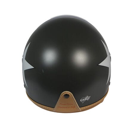 Casco Jet Oliva Stella Bianca