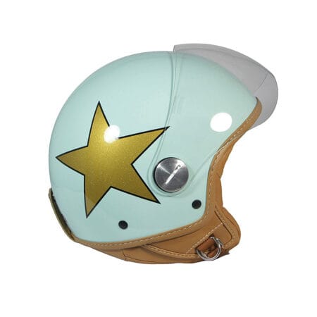 Casco Jet Tiffany Stella Oro